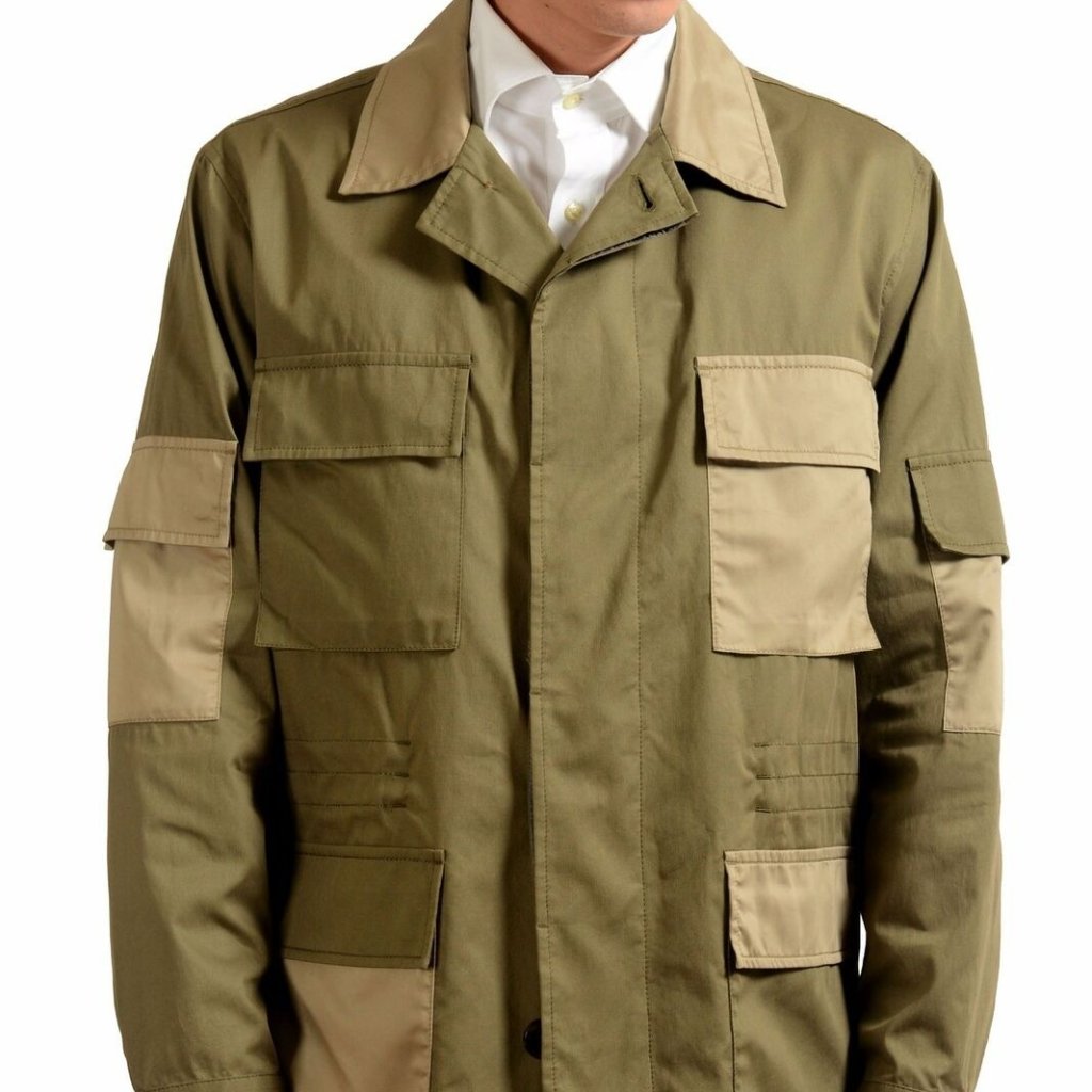Marc Jacobs Men's Green Button Down Basic Jacket